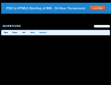 Tablet Screenshot of jquerycode.com